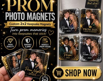 2x2 Prom Custom Photo Magnets | Personalized Gifts for Family & Loved Ones