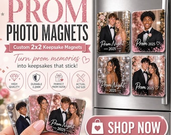 2x2 Prom Custom Photo Magnets | Personalized Gifts for Family & Loved Ones