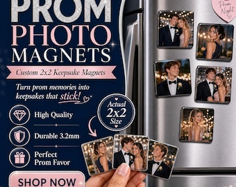 2x2 Prom Custom Photo Magnets | Personalized Gifts for Family & Loved Ones