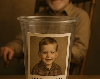 1965 Birthday Party Cup – Retro 60th Milestone, Clear Plastic