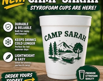 Camp Bachelorette Party Cups, Last Trail Before Veil, Summer Camp Theme