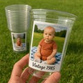 Custom Photo Party Cups – Personalized Plastic Cups for Birthdays, Bachelorette, Graduation & Events