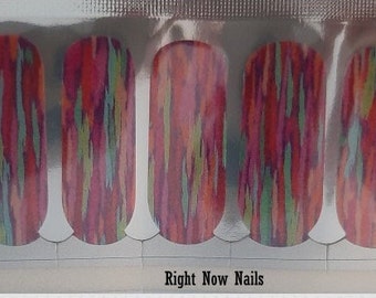 Pink Electric Nail Wraps