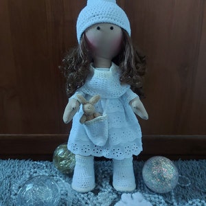 Angel Doll Handmade doll Gift for Girls Rag Doll Interior doll, Tilda doll, Doll clothes, Fabric doll, Christmas gift