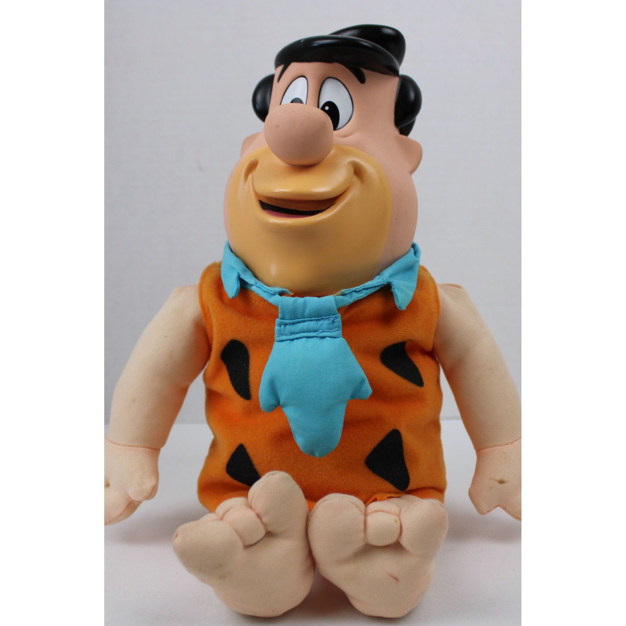 1993 Hanna Barbara FRED FLINTSTONE Plush TOY With Vinyl Head Etsy