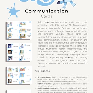 Bluey-communicatiekaarten