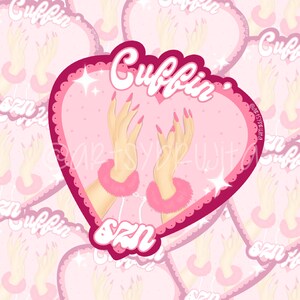 Cuffin SZN Sticker, Love, Vday, Couple, Cuff, Sticker, Valentines, Cuffin Season
