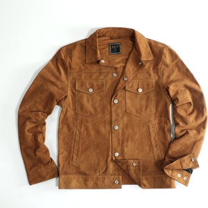 Veste en daim de chèvre| Veste homme de qualité supérieure | Veste en cuir pour femme| Blouson en cuir marron| Blouson en cuir noir| Veste de style classique intemporelle