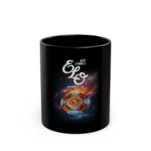 Jeff Lynne ELO Tour &quot;Over and Out&quot; Black Mug (11oz, 15oz)