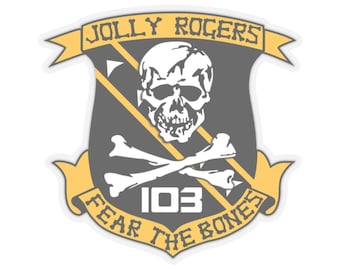 Navy Kiss-Cut Aufkleber VF-103 Jolly Rogers