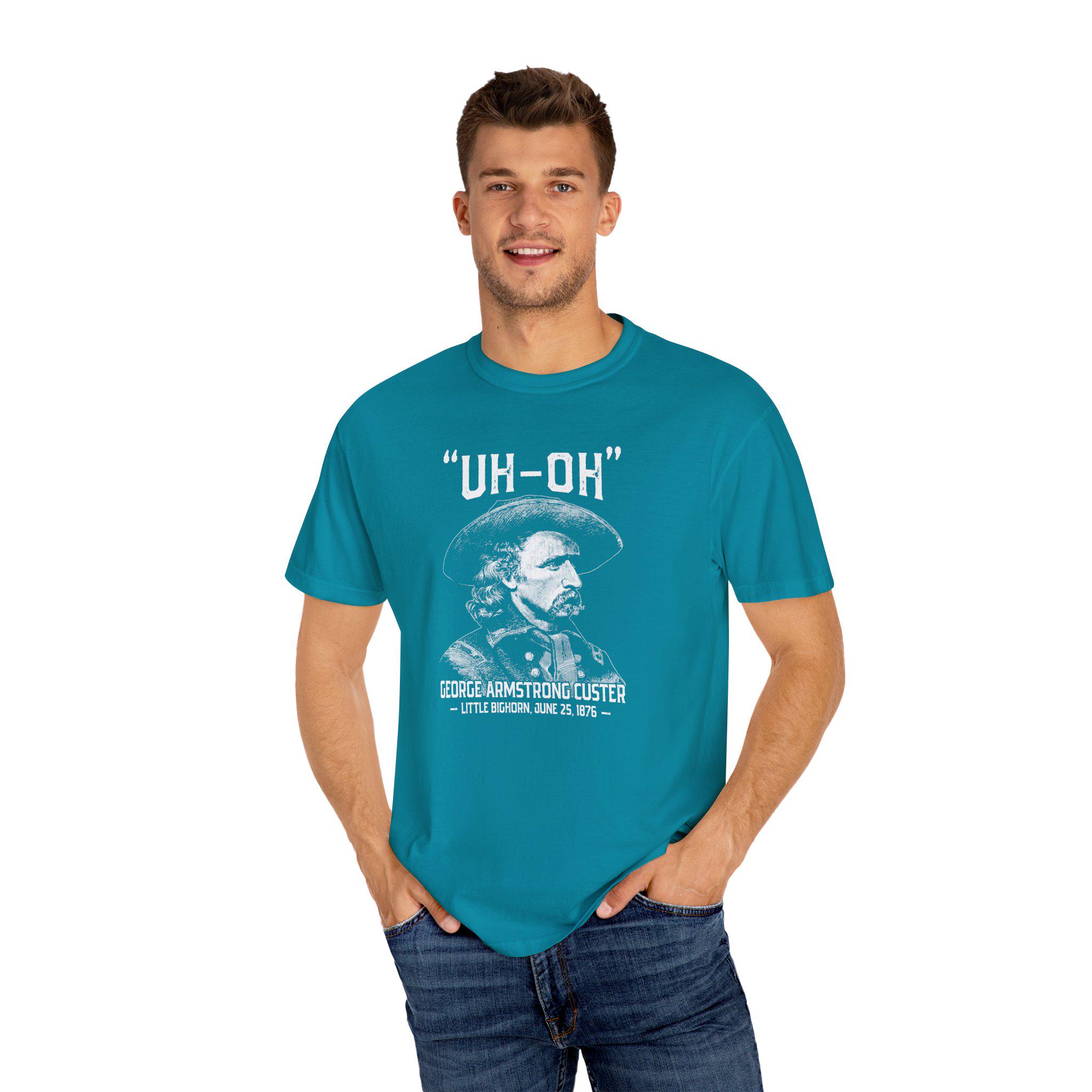 T-shirt unisexe Custer Funny History, Noël, t-shirt vintage