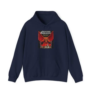 Sudadera con capucha con diseño de juego clásico DnD de Sable River: sudadera con capucha con gráficos de juegos de rol de mesa retro vintage
