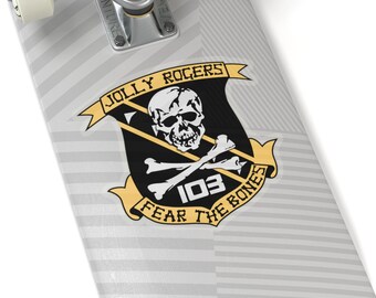 アメリカ海軍キスカットステッカー VF-103 ジョリーロジャース - Etsy 日本