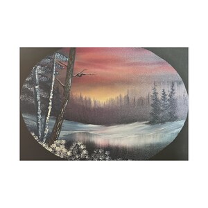Exquisite Winter landscape Painting - Channel Your Creativity - Museum-Quality Stretched Matte Canvas