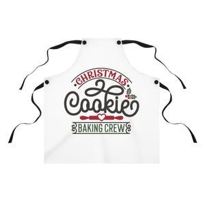Tablier de l&#39;équipe de préparation de biscuits de Noël - Cadeau drôle de pâtisserie pour les fêtes - Décoration de cuisine de Noël