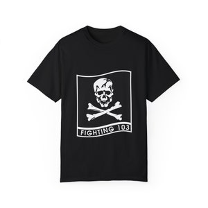 US Navy VFA-103 &quot;Jolly Rogers&quot; Unisex Garment-Dyed T-shirt; Patriotic Shirt