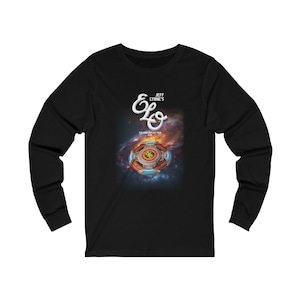 Jeff Lynne&#39;s ELO Over and Out Tour Unisex Jersey Long Sleeve Tee