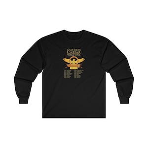 Gaius Julius Caesar World Tour Shirt, Roman Empire Long Sleeve Tee, SPQR Historical Shirt, Ancient Rome Fan Gift