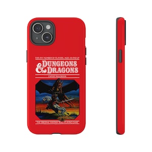 Dungeon and Dragons Retro Art Tough Case, Old School DnD Fans, Protective Smartphone Shell