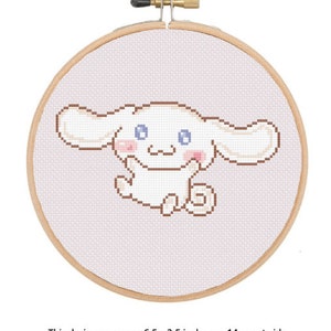 cute kawaii puppy dog sweet counted cross stitch PDF instant download pattern