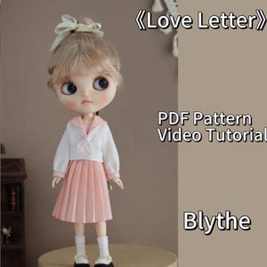 Schnittmuster von Blythe Doll - Love Letter - ohne Nahtzugabe