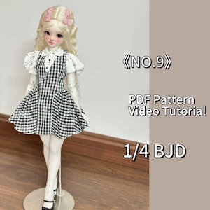 果果 1/4 BJD Doll Dress Pattern - NO.9 - with seam allowance