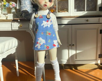 1/4 and 1/4 Puyoodoll Kumako Spring Bunny BJD Outfit Set – Denim