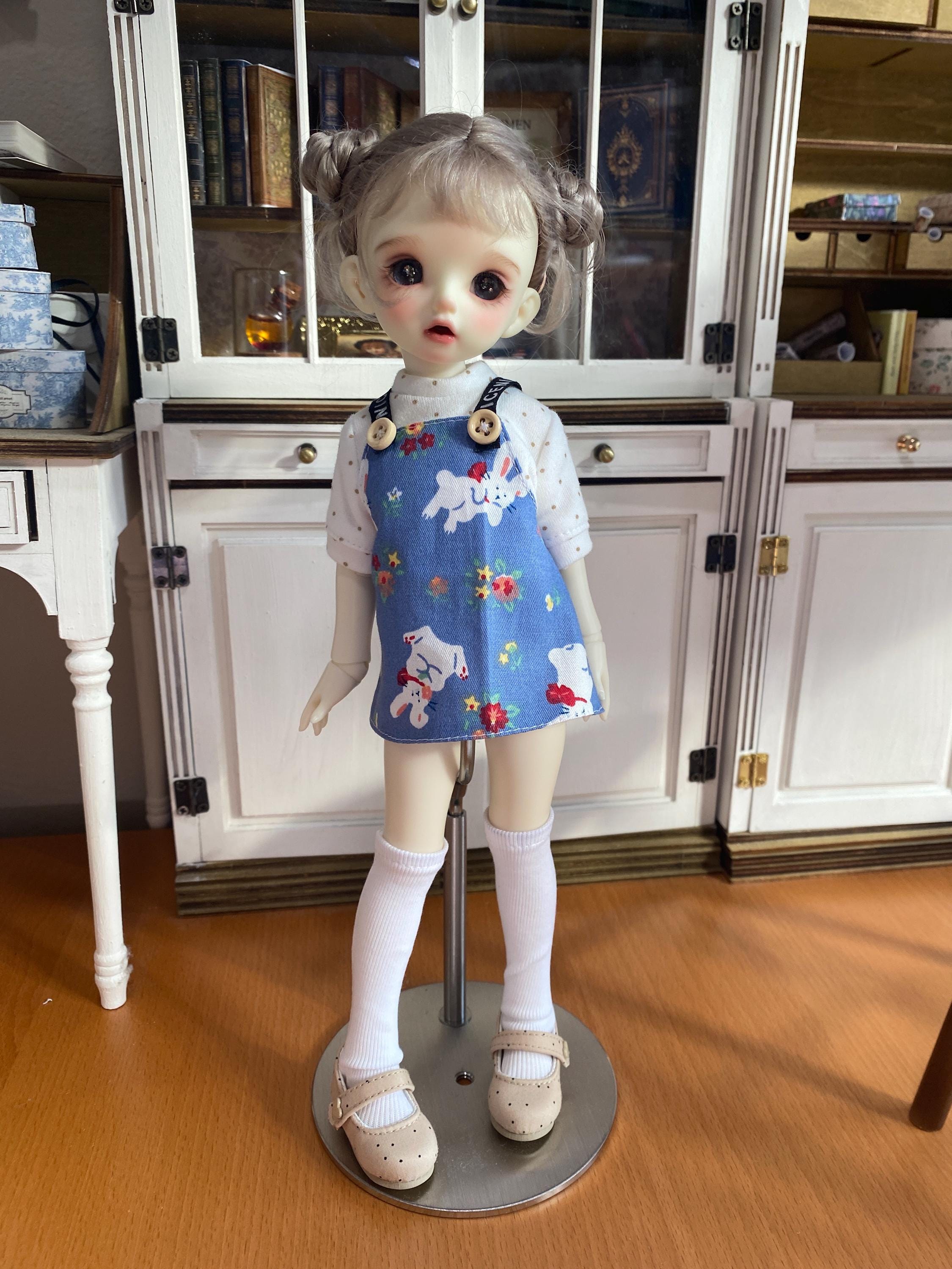 1/4 and 1/4 Puyoodoll Kumako Spring Bunny BJD Outfit Set – Denim