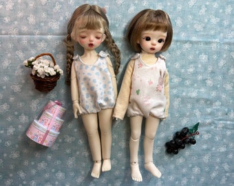 More selection! BJD 1/6 YOSD doll pans overalls. Can be used as pajamas. One piece with snap button. Leave a note to select color.