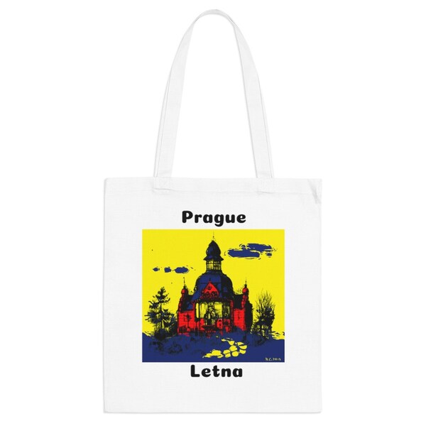 Prague Canvas Tote Bag, Canvas Tote Bag Art, Diseño Hipster