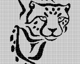 Cheetah crochet afghan pattern graph