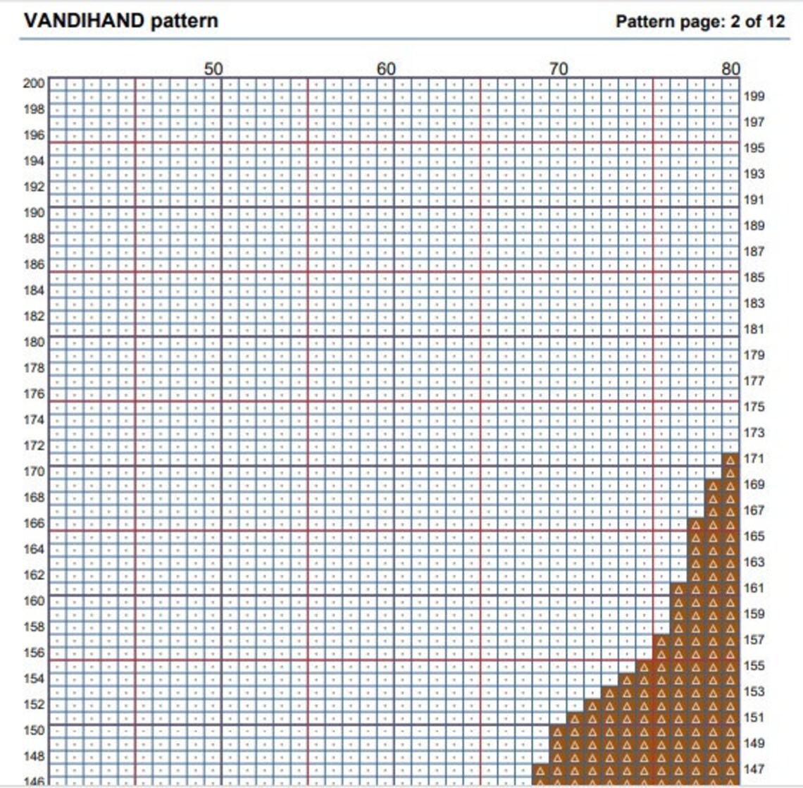 Little Dog 2 Crochet Afghan Pattern Graph - Etsy