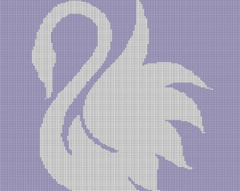 Swan crochet afghan pattern graph