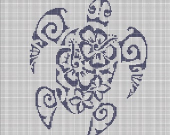 Art turtle crochet afghan pattern graph