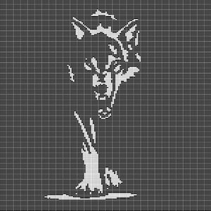 Wolf crochet afghan pattern graph