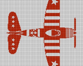 Airplane 2 crochet afghan pattern graph