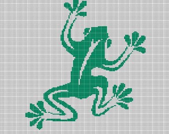 Green frog 2 crochet afghan pattern graph