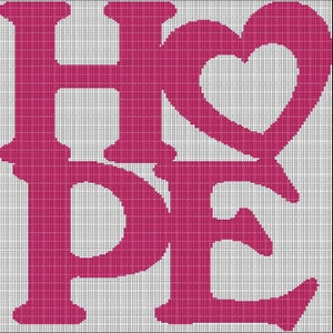 Hope 4 crochet afghan pattern graph