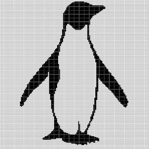 Penguin 5  crochet afghan pattern graph