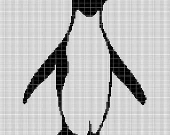 Penguin 5  crochet afghan pattern graph