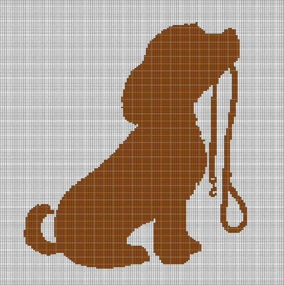 Little Dog 2 Crochet Afghan Pattern Graph Etsy