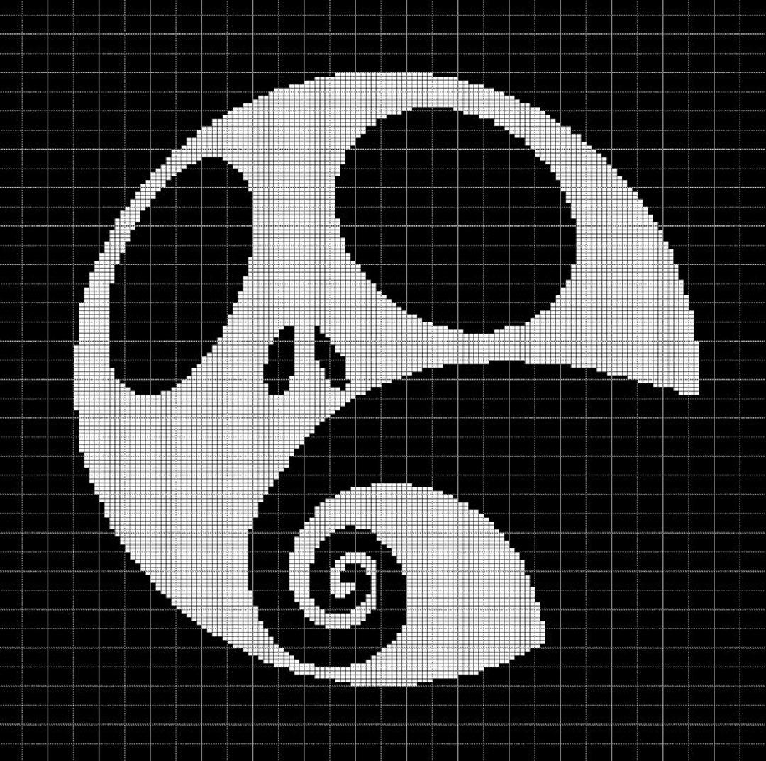Jack Skellington Crochet Afghan Pattern Graph Etsy