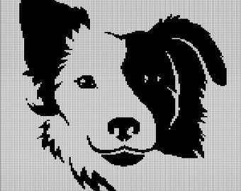 Dog head crochet afghan pattern graph