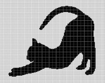Sleeping Cat Crochet Afghan Pattern Graph | Etsy