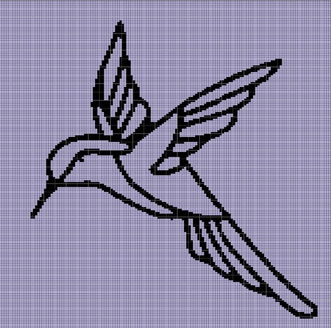Hummingbird 6 Crochet Afghan Pattern Graph Etsy
