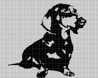 Dachshund crochet afghan pattern graph