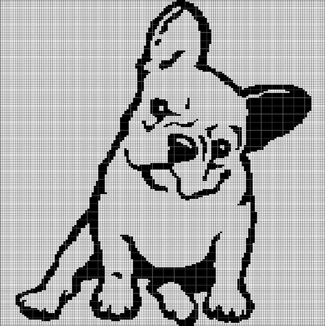 French Bulldog Crochet Afghan Pattern Graph Etsy