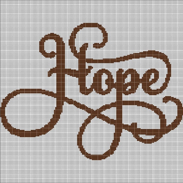 Hope 2 crochet afghan pattern graph