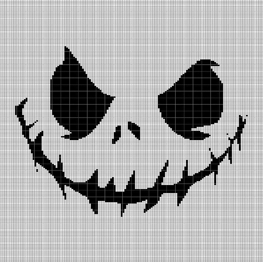 Jack Skellington 2 Crochet Afghan Pattern Graph (Instant Download) Etsy