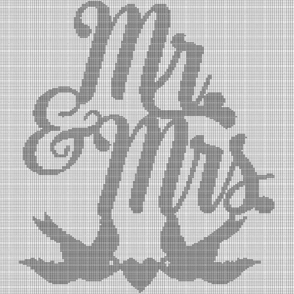 MR&MRS 2 crochet afghan pattern graph